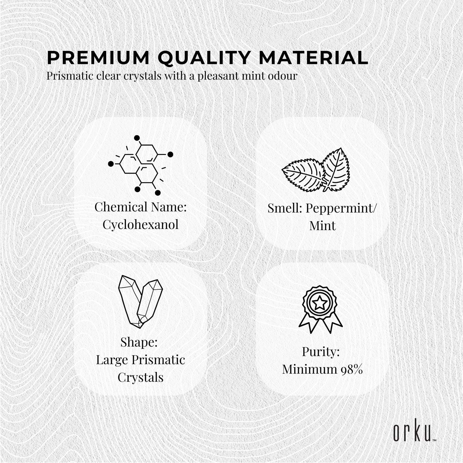 10g Menthol Crystals - Pharmaceutical Grade L-Menthol Mint Flakes C10H200 - Next Deals AU