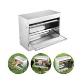 10kg Automatic Chook Chicken Feeder Poultry Auto Treadle Galvanised Metal Coop - Next Deals AU
