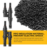 1 Pair 2 To 1 2 branch Waterproof T Branch Cable Connectors Solar PV Panel Connector Male & Female - Next Deals AU