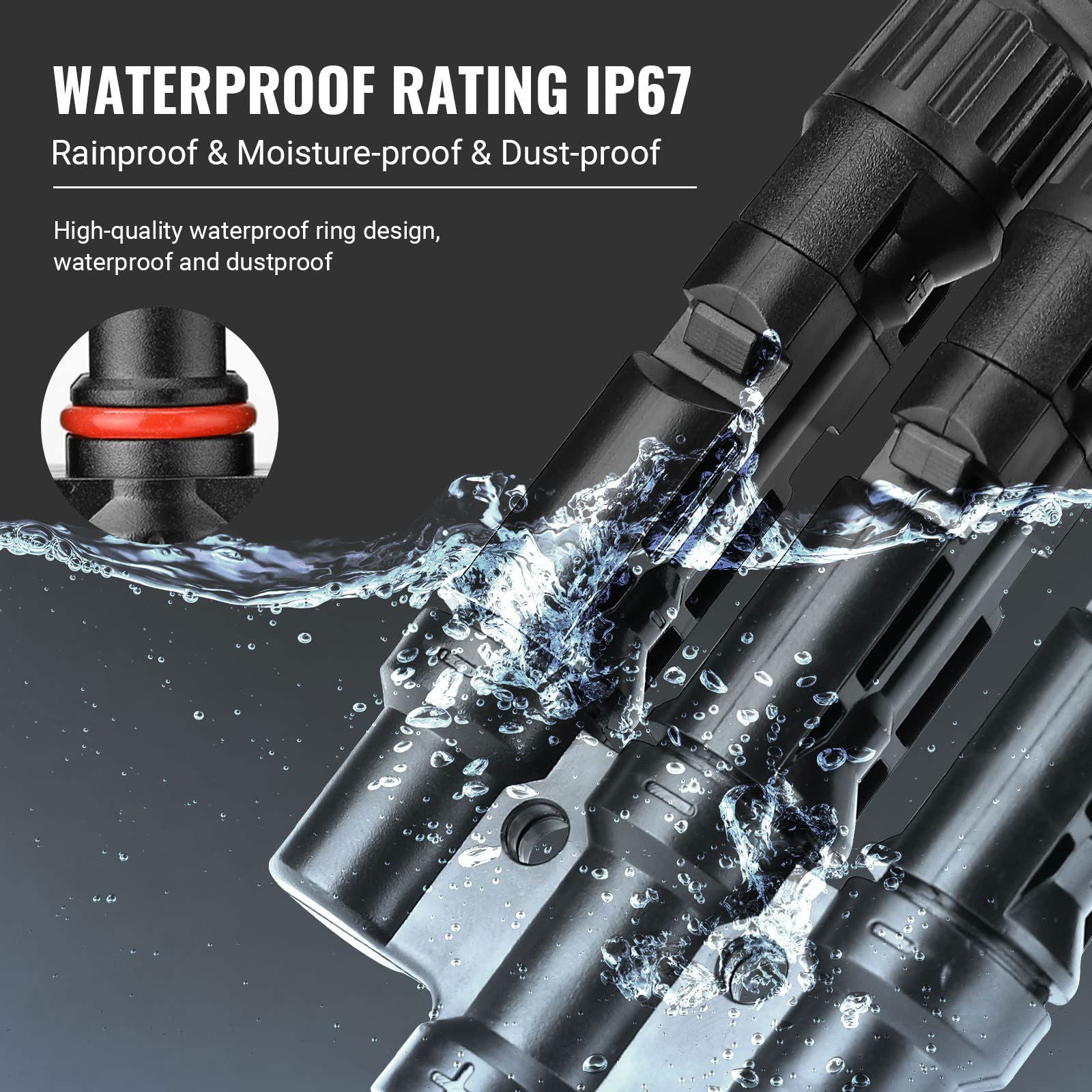 1 Pair 3 To 1 3 branch Waterproof T Branch Cable Connectors Solar PV Panel Connector Male & Female - Next Deals AU