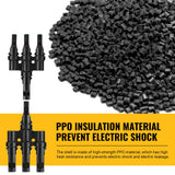 1 Pair 3 To 1 3 branch Waterproof T Branch Cable Connectors Solar PV Panel Connector Male & Female - Next Deals AU