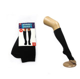 1 Pair SCHOOL SOCKS Plain Knee High Cotton Girls Boys Unisex - Black - One Size Fits Most - Next Deals AU