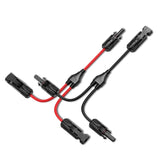 1 Pair Solar Connector Y Branch Parallel Adapter Cable Solar Panel Connectors Wire Plug Solar Panel - Next Deals AU