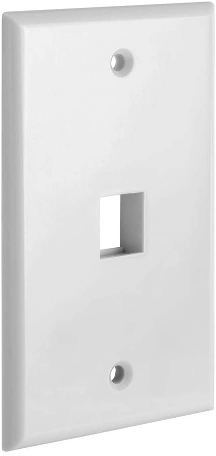 1 Port QuickPort outlet Wall Plate face plate, Single Gang White - Next Deals AU