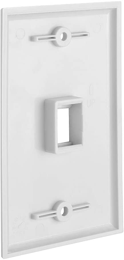 1 Port QuickPort outlet Wall Plate face plate, Single Gang White - Next Deals AU