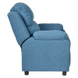 1 Set of 4 Erika Navy Blue Adult Recliner Sofa Chair Blue Lounge Couch Armchair Furniture - Next Deals AU