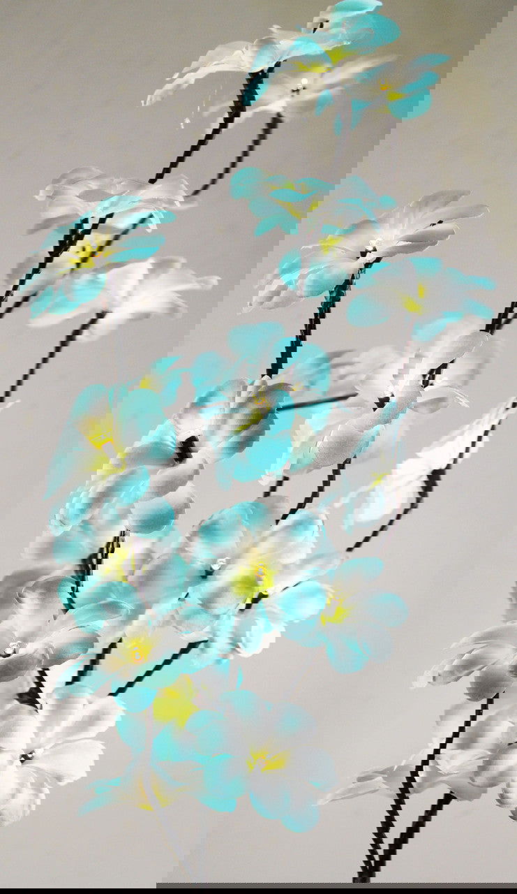 1 Set of 50cm H 20 LED Blue Frangipani Tree Branch Stem Fairy Light Wedding Event Party Function Table Vase Centrepiece Tropical Decoration - Next Deals AU