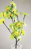 1 Set of 50cm H 20 LED Green Frangipani Tree Branch Stem Fairy Light Wedding Event Party Function Table Vase Centrepiece Tropical Decoration - Next Deals AU