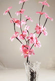 1 Set of 50cm H 20 LED Pink Frangipani Tree Branch Stem Fairy Light Wedding Event Party Function Table Vase Centrepiece Decoration Girl Bedroom - Next Deals AU