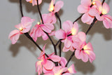1 Set of 50cm H 20 LED Pink Frangipani Tree Branch Stem Fairy Light Wedding Event Party Function Table Vase Centrepiece Decoration Girl Bedroom - Next Deals AU