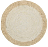 Hampton Centre Pearl Jute Round Rug