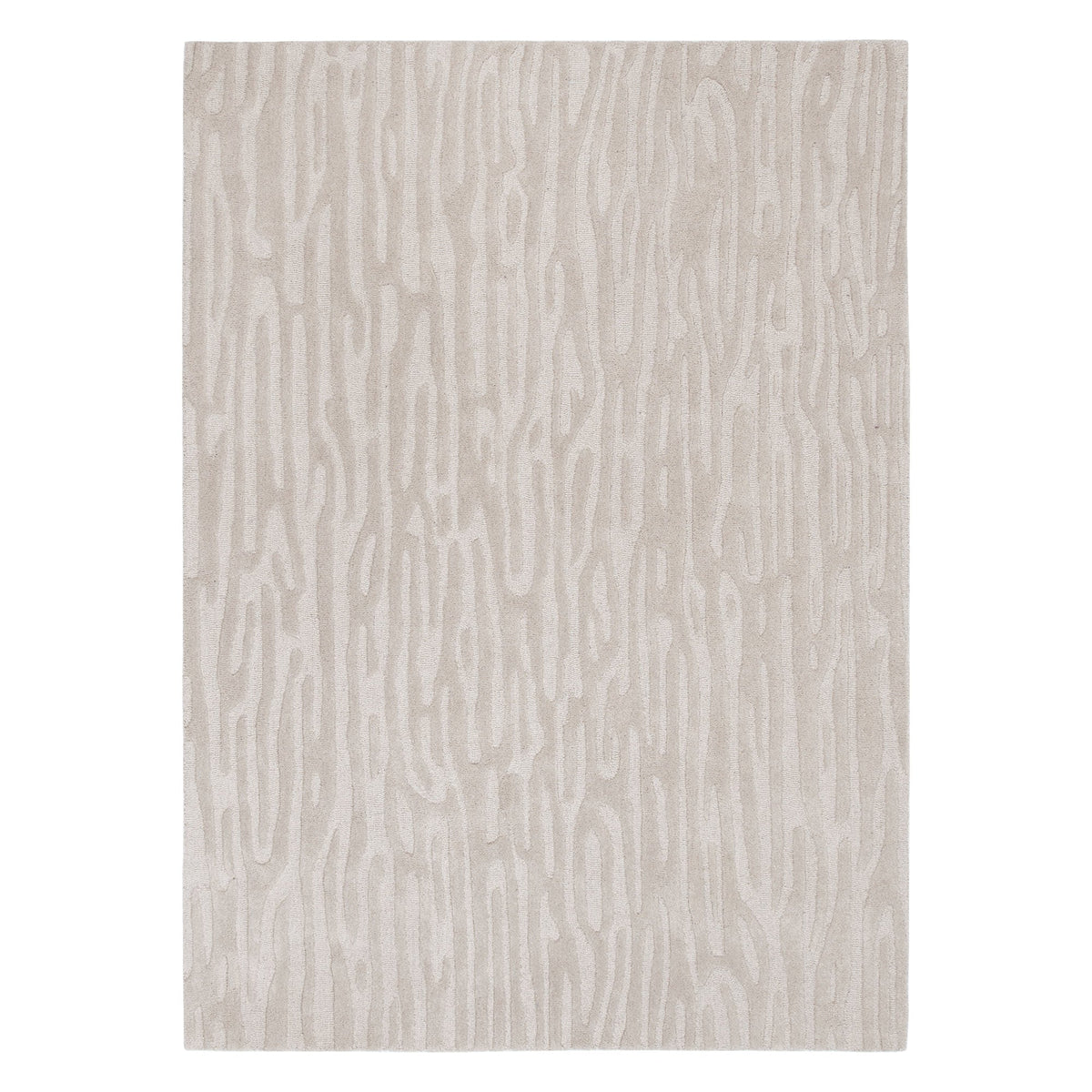 Les Nomades Sandstorm Beige Wool Rug