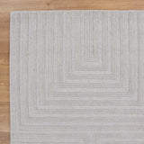 Les Nomades Felix Light Grey Wool Rug