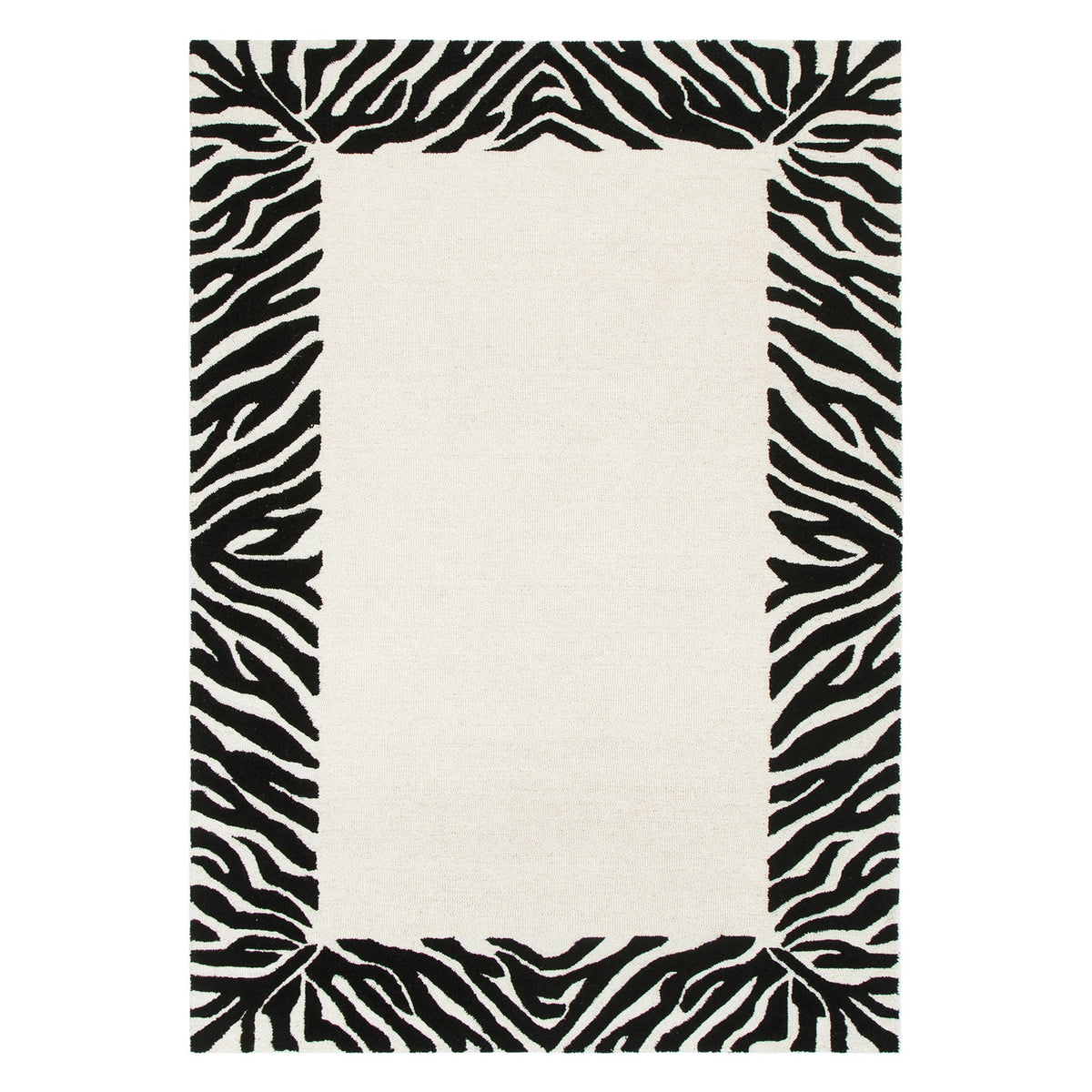 Les Nomades Zanzibar Black & White Wool Rug