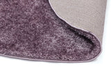 Puffy Soft Shag Round Rug Lilac
