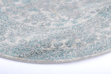 Salsa Peony Ivory & Blue Transitional Round Rug
