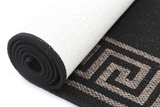Sisalo Grey Bordered Patterned Rug