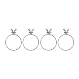 Bread and Butter Napkin Rings - Stag Head - 4 Pack