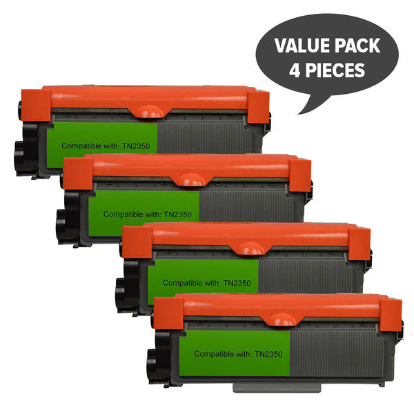 TN-2350 Premium Generic Toner Cartridge x 4