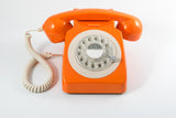 GPO RETRO GPO 746 ROTARY TELEPHONE - ORANGE