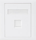 ASTROTEK CAT6 RJ45 Network Wall Face Plate Outlets 86x86mm 1 Port Socket Kit