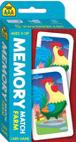 School Zone Memory Match Farm Flash Card Game