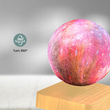 GOMINIMO Magnetic Levitating Galaxy Moon (Light Brown Base)
