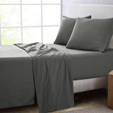 GOMINIMO 4 Pcs Bed Sheet Set 2000 Thread Count Ultra Soft Microfiber - Queen (Grey)
