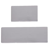 GOMINIMO PVC Kitchen Mat 2pcs Set Grey