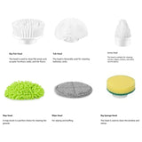 GOMINIMO Electric Spinning Scrubber 2000 mAh 6 Brush Set