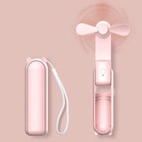 GOMINIMO USB Rechargeable Portable Handheld Fan with 3 Speed(Pink)