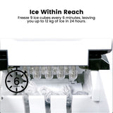 Miraklass Ice Maker Machine Stainless Steel 2.2L