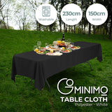 GOMINIMO Polyester Table Cloth 230cm (Black)
