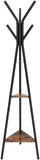 VASAGLE Vintage Coat Rack Stand Black