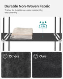 SONGMICS Non-Woven Fabric Wardrobe Bedroom Furniture Storage Black