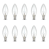 Bulk 10x E14 40W 220V Light Bulbs - C35 Candle Globe For Himalayan Salt Lamp