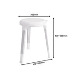 Evekare Deluxe Height-adjustable Rotating Bathroom Stool