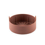 Airfryer Reusable Silicone Pot Small Brown Nonstick Nontoxic