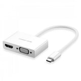 UGREEN 30843 Type-C to HDMI VGA Converter White