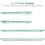 MacBook Air 13 Inch Case 2020 2019 2018, A1932, A2179, A2337 Shell Case Keyboard Cover Green