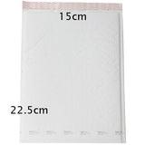 25 Piece Pack - 22.5cm x 15cm White Bubble Padded Envelope Bag Post Courier Shipping SMALL Self Seal