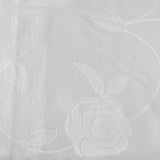 Jacquard Tablecloth Rosa White 135 x 180 cm