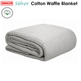 Cotton Waffle Blanket Silver King
