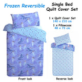 Caprice Disney Frozen Elsa Reversible Licensed Quilt Cover Set Single