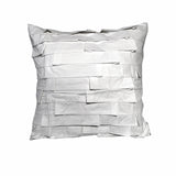 Accessorize Pleats White 45x45 cm Square Filled Cushion