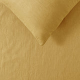 Vintage Design Homewares 100% Linen Ochre Sheet Set Super King