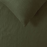 Vintage Design Homewares 100% Linen Olive Sheet Set King Single
