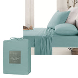 Ardor Micro Flannel Sheet Set Blue Mega Queen