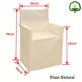 Rans Alfresco 100% Cotton Director Chair Cover - Plain Natural