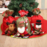 New Christmas Large Jumbo Felt Santa Sack Children Xmas Gifts Candy Stocking Bag, Snowman